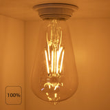 LED Filament lamp 6W | ST64 | 3-step Dimbaar | E27 | 2700K - Warm wit | 100%