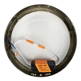 LED Plafondlamp rond | 18 watt | Mat chrome | IP20 | 4000K (naturel wit) - achterkant