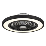 Plafondlamp BLIZZAK ø54CM 45 Watt Matt zwart 1-Lichts Opaal