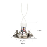 Zigbee smart Einbaustrahler Silber 4,7W | Rund | 63mm | HUE-kompatibel | RGB-CCT