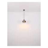 Plafondlamp MAXY ø65CM  E27 Matt zwart 6-Lichts Smoked