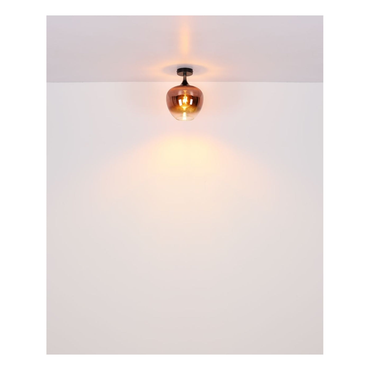 Plafondlamp MAXY ø24CM  E27  1-Lichts Koper