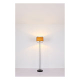 Plafondlamp ELMAR ø150CM  E27 Matt zwart 1-Lichts Hout