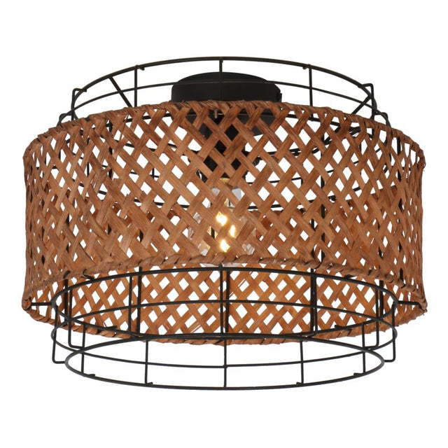 Plafondlamp GINA ø35CM  E27 Zwart 1-Lichts