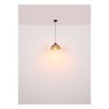 Plafondlamp COLLY ø35CM  E27 Matt zwart 1-Lichts Bamboe