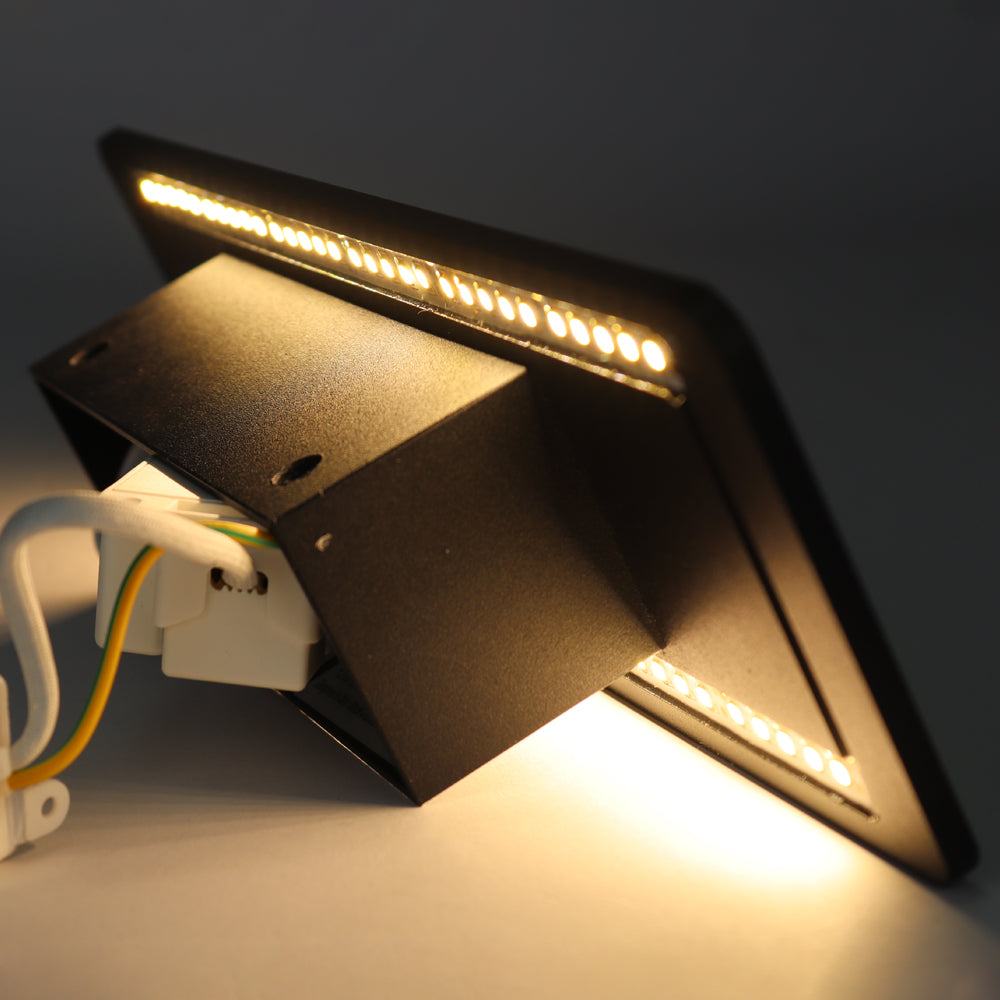 LED Moderne Wandlamp | Zwart | IP20 | 12,5W | 3000K - Warm wit