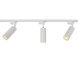 LED 1-fase Railspot met GU10 fitting | Wit | 3 spots aan foto