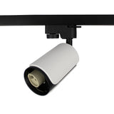 LED 1-fase railspot rond | Kantelbaar | Zwart / Wit | GU10 fitting | Zonder spot