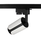 LED 1-fase railspot rond | Kantelbaar | Zwart / Wit | GU10 fitting | Achterkant