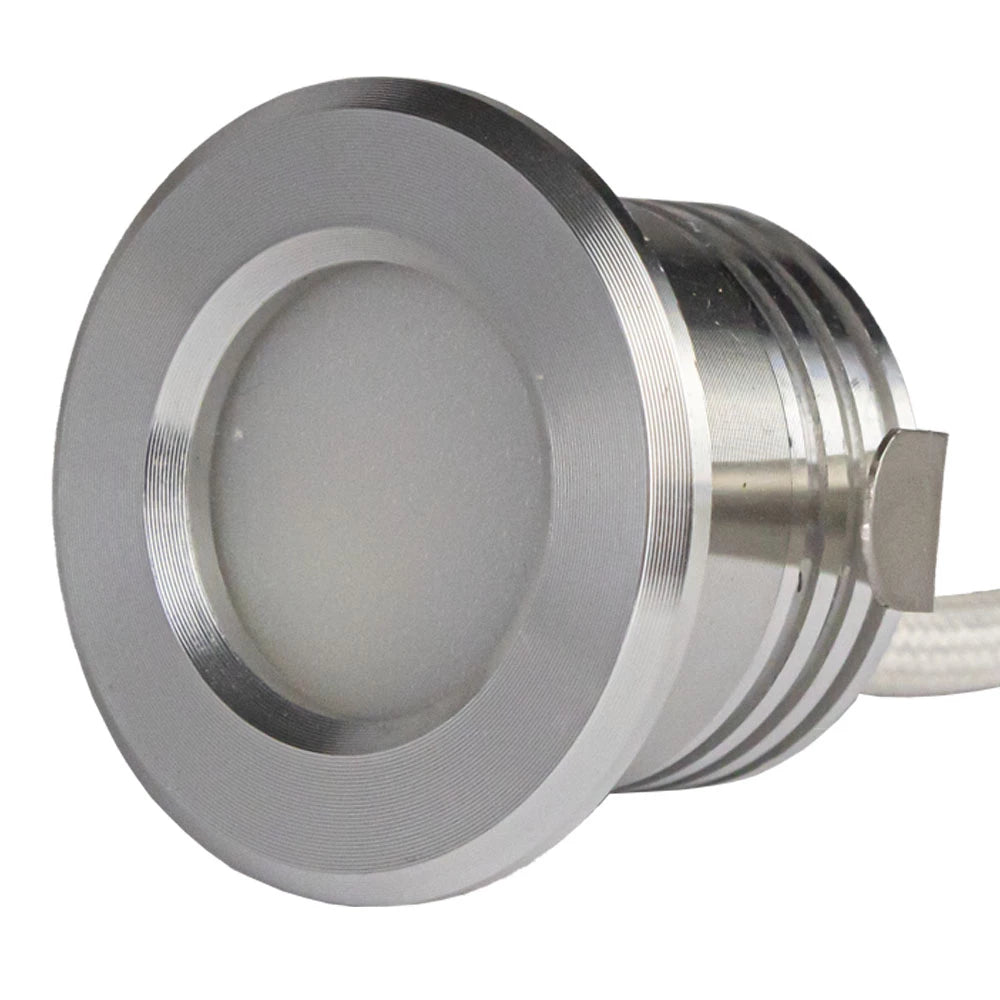 Bündel | LED-Veranda-Einbaustrahler | Ø31mm | 1,5W | Dimmbar - Silber | 10 Stück