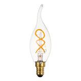 LED Filament lamp kaars tip | 2W | Dimbaar | E14 | 2400K - Warm wit - vooraanzicht