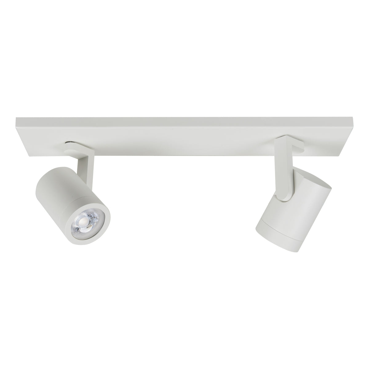 Aufbaustrahler Aston White Metal Rechteck GU10 2-fach 40cm