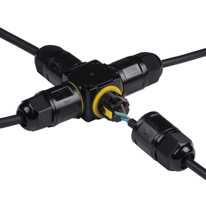 3Pin X-VORM waterdichte QUICK Connector - Voor 4-11mm kabel - aansluiting