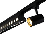 LED 1-fase Railarmatuur zwart 48W 60cm - gekanteld in rail