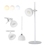 LED Orbi 2,5W 4in1 Schreibtischlampe magnetisch weiß - CCT Lichtfarbe einstellbar | inkl. Klemme, Deckenbefestigung, Schnur