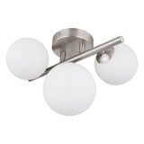 Plafondlamp RIHA 3.50 Watt G9 Nickel - 3 Lichts Opaal