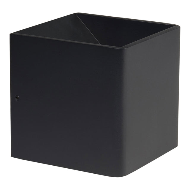 High Light - LED Cube Wandlamp - DIMBAAR - 2700K - 6W - Zwart - Stretto - vooraanzicht