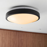 LED Plafondlamp | 2 x E27 fitting | Dimbaar | Rond | Zwart - sfeerfoto