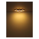 Plafondlamp BEATRIX 12 Watt Matt zwart 1-Lichts zwart - Vierkant