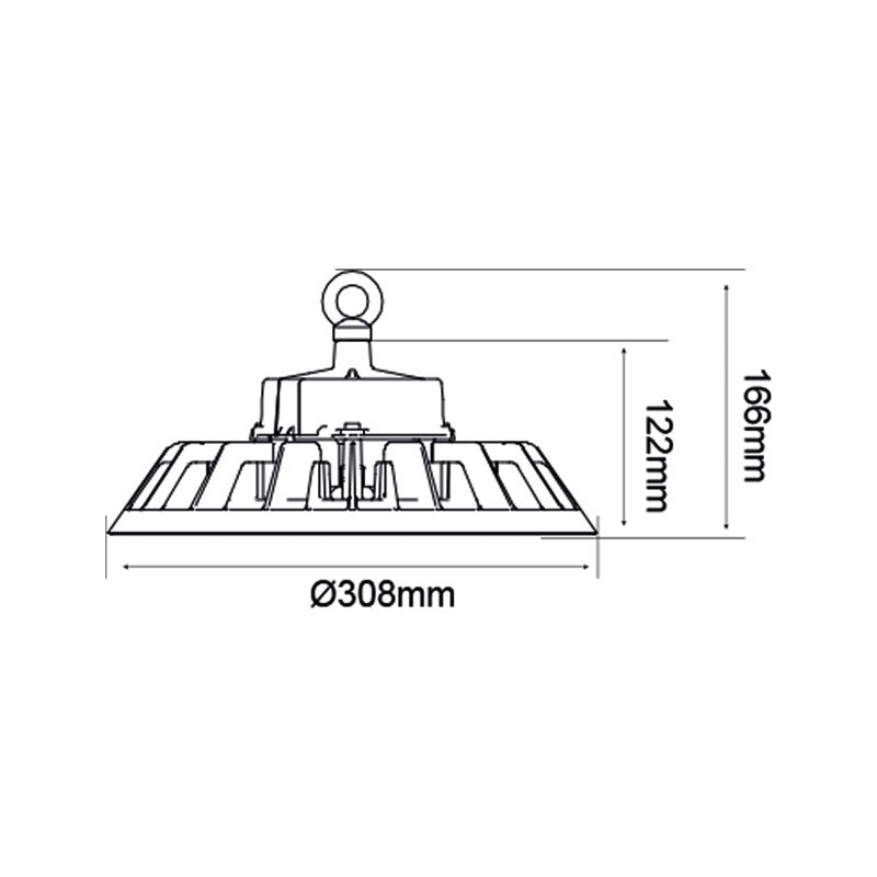 LED High Bay 200 Watt | 160lm/w | 1-10V dimmbar | Philips-Treiber | IP65