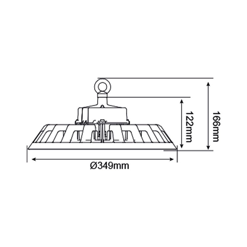 LED High Bay 240 Watt | 160lm/w | 1-10V dimmbar | Philips-Treiber | IP65