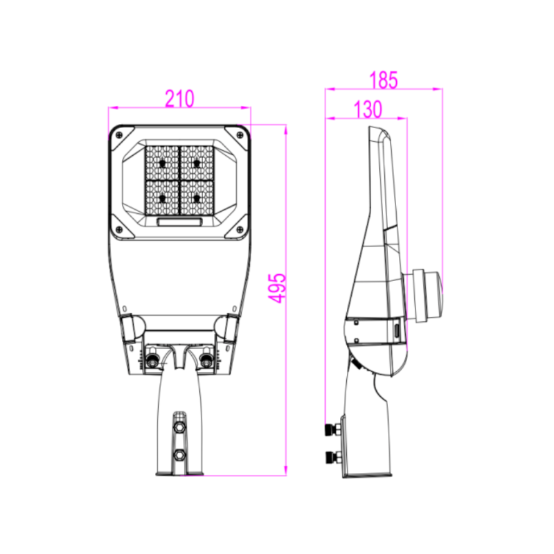 LED Straatlamp 30W | ESHER | IP66 | 150lm/w