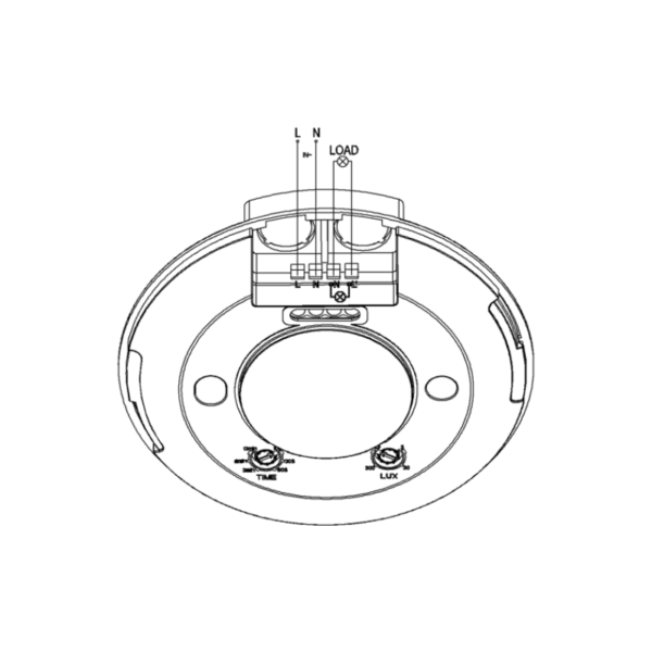 Opbouw LED aanwezigheidssensor / sensor | Wit