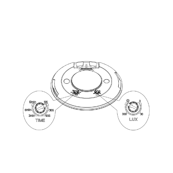 Opbouw LED aanwezigheidssensor / sensor | Wit