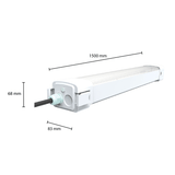 LED TRI-PROOF | ACTEA | NOOD | 150CM | 60W | CCT SWITCH | Afmetingen