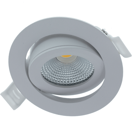 LED witte inbouwspot dimbaar 70mm - gekanteld