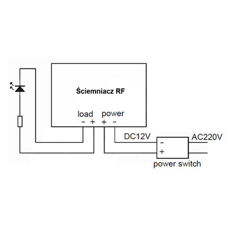 RF Opbouw draadloze dimmer | 12V | inclusief afstandsbediening