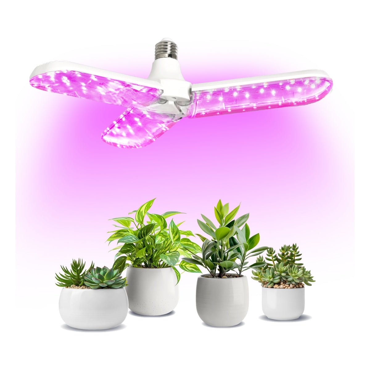 LED Grow Light / Grow Light ausklappbar | E27-Fassung | 120D | 24 Watt| PFLANZLICH