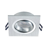 Smart Tuya Einbaustrahler Silber 5W | Quadratisch | 80mm | 2700–6500 K und Vollfarbe