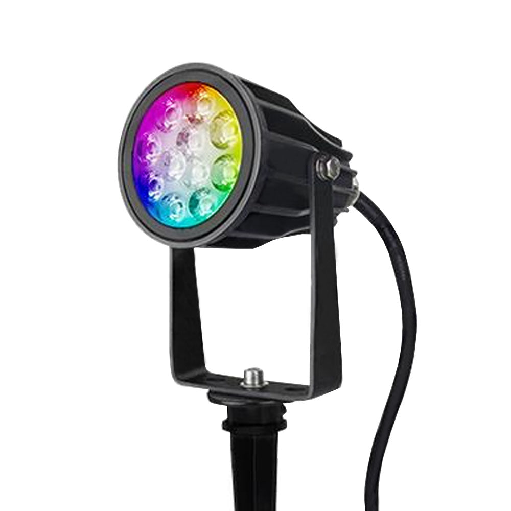 LED Prikspot met spies | Milight | 6W | RGB+CCT | Aan RGB