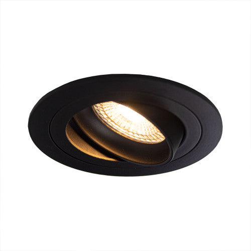 PHILIPS LED-Einbaustrahler Schwarz 4W | Rund | 80mm | Dimmbar