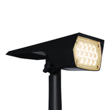 LED solar prikspot warm wit 3000K 2 Watt - closeup aan