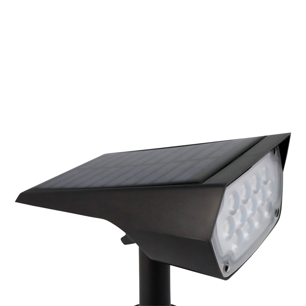 LED solar prikspot warm wit 3000K 2 Watt -solar paneel