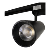 LED 1-fase Railspot-30W-4000K-Zwart-Piko-vooraanzicht