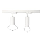 LED 3-Phasen Schienenstrahler GU10 | Oberon | Weiß | Mit verstellbarer Linse