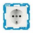 ION - Wandcontactdoos - RA - Mat Alpin wit - E1 Serie