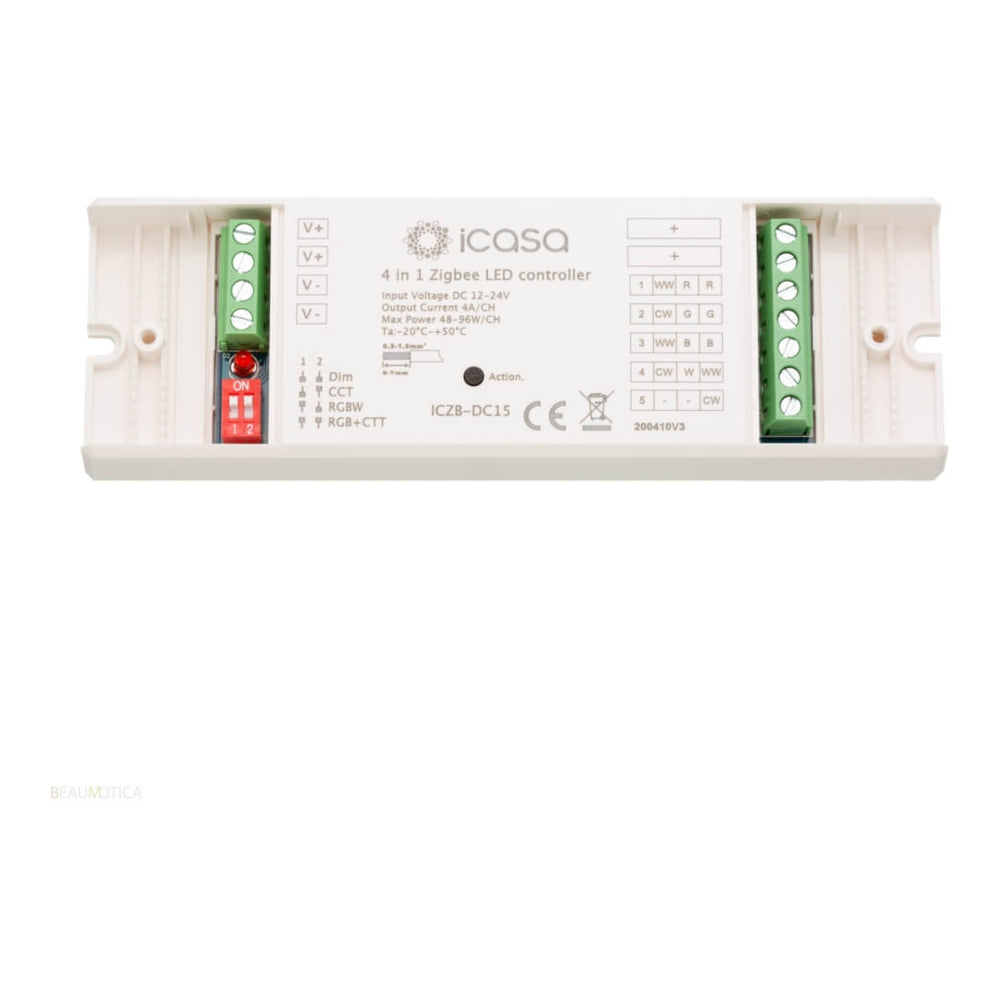 Icasa - Zigbee 3.0 RGB+CCT slimme driver - Voor LED strips - binnenkant