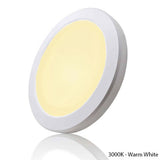 LED in-en opbouw downlight rond inclusief sensor kleurindicatie dimbaar 3000K - warm white