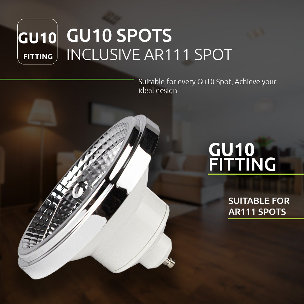 LED AR111 spot 4000K naturel wit - GU10 fitting