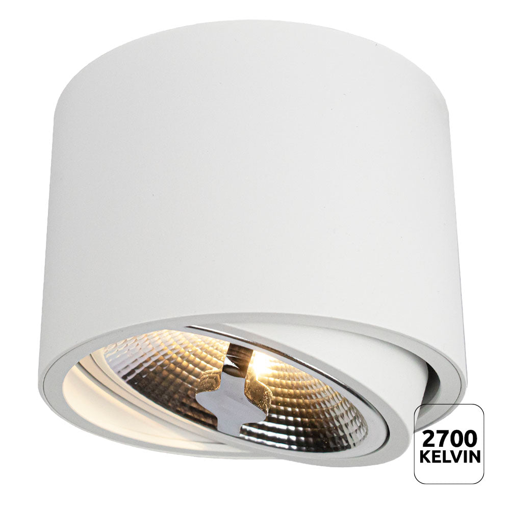 LED AR111 spot G53 fitting - dim to warm - high quality - dimbaar - 3000K warm wit