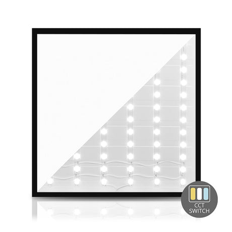 LED Back-Lit Paneel - Zwart - 60x60cm - CCT - Switch - 30 Watt