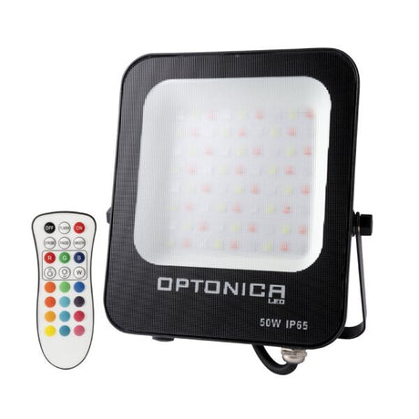 LED Bouwlamp RGB - 50W - 4500lm - IP65 - Incl. afstandsbediening