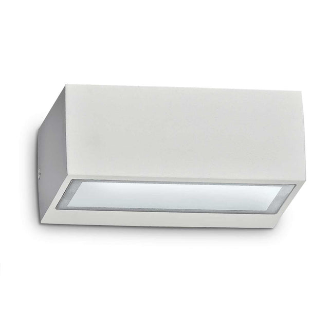 LED Buiten Wandlamp G9 IP44 Wit - vooraanzicht wandlamp