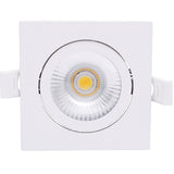 LED Dimbare inbouw spot 6W-Ø75mm-Wit-2700K warm wit-vierkant