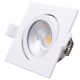 LED Dimbare inbouw spot 6W-Ø75mm-Wit-2700K warm wit-zijaanzicht