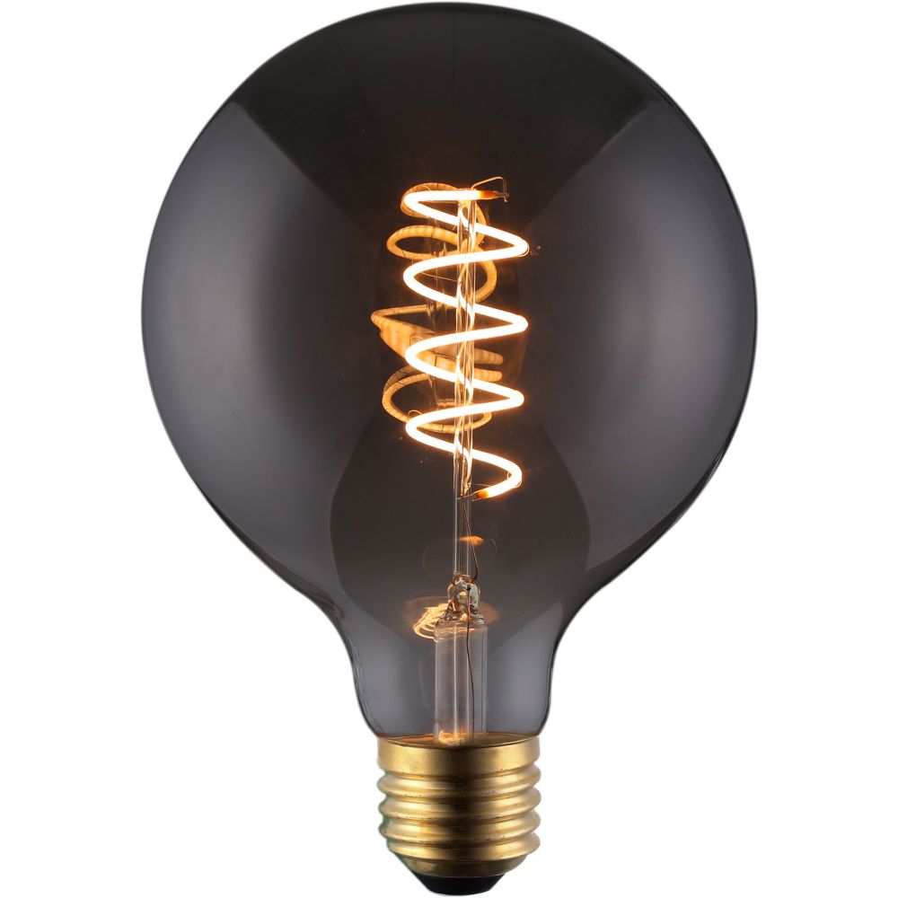 LED Filament Globe Lampe geräuchert | 125mm | 4 Watt | 3-STUFEN-dimmbar | 2200K – Extra warm